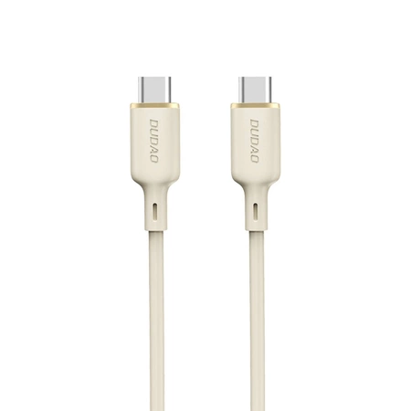 Kabel Dudao L7SCC USB-C - USB-C 100W 1m - beżowy