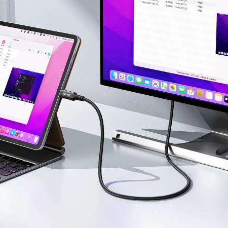 Acefast C1 USB-C/HDMI-Videokabel 4K 60 Hz HDR 1,8 m – Schwarz