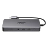 HUB Ugreen CM681 15978 13w1 USB-C - 2x USB-A 3.2 / 2x USB-A 3.0 / USB-C 3.2 / 2x HDMI / DisplayPort / RJ45 / SD i TF / AUX / USB-C PD