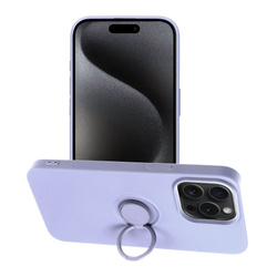 Futerał SILICONE RING do IPHONE 15 PRO MAX fioletowy