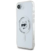 Karl Lagerfeld IML Metal Choupette Head MagSafe iPhone 16e Hülle - Weiß
