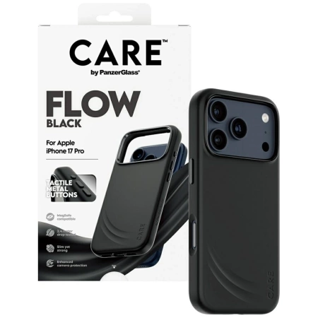 CARE by PanzerGlass Feature FLOW MagSafe Case für iPhone 17 Pro - Schwarz
