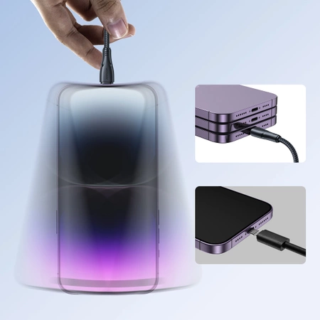 Joyroom kabel USB - Lightning 2.4A Surpass Series 3 m czarny (S-UL012A11)