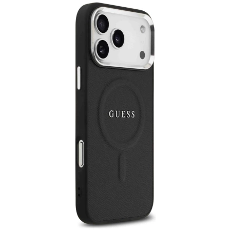 Guess Classic Logo MagSafe Case für iPhone 17 Pro Max - Schwarz
