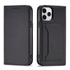 Magnet Card Case for iPhone 12 cover card wallet card stand black
