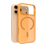 Puro Daylight Magsafe-kompatible Silikonhülle für iPhone 17 Pro – durchscheinendes Orange