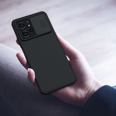 Pancerne etui Xiaomi Redmi Note 12 z osłoną na aparat Nillkin CamShield Case - czarne