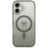 Guess Nakładka Magsafe IML Gradient Case With Print Triangle Logo & Silver Metal Camera Buttons Do iPhone 17 Khaki