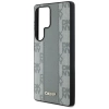 DKNY Leder-MagSafe-Hülle mit Karomuster für Samsung Galaxy S25 Ultra, Grau