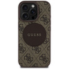 Oryginalne Etui IPHONE 16 PRO Guess 4G Circle Classic Logo MagSafe brązowe