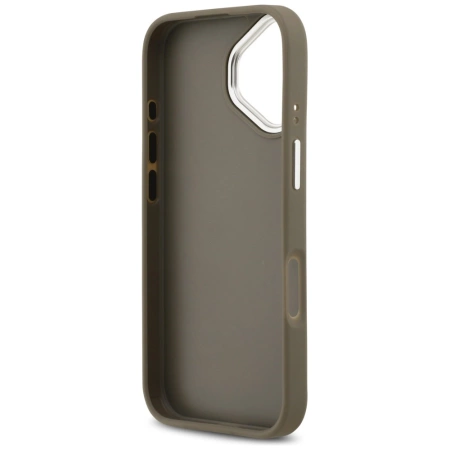 Etui Guess Grained Big 4G Classic Logo na iPhone 17 - brązowe