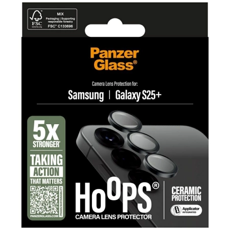 Szkło ceramiczne na obiektyw PanzerGlass Hoops Lens Protector do Samsung Galaxy S25+