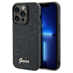 Guess nakładka do iPhone 14 Pro Max 6,7" GUHCP14XPMSDGSK HC PU DISCO SCRIPT METAL czarna