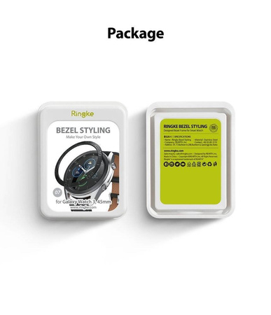 Ringke Bezel Styling etui ramka koperta pierścień Samsung Galaxy Watch 3 45mm czarny (GW3-45-62)