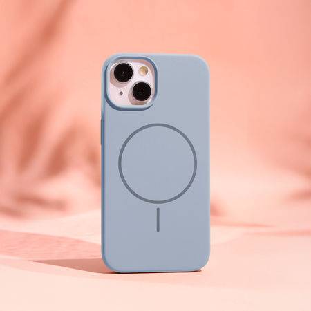 Nakładka Silicone Thin Mag do iPhone 17 Pro 6,3" jasnoniebieska