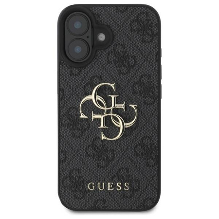 Original Case IPHONE 16 PLUS Guess Hardcase 4G Big Logo (GUHCP16M4GMGGR) black