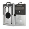 Oryginalne Etui APPLE IPHONE 15 PRO Mercedes Hardcase Leather&Alu MagSafe (MEHMP15L23ACMS) srebrne