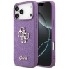 Guess Fixed Glitter Big 4G Hülle für iPhone 17 Pro Max - Lila