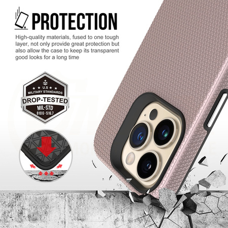 Vmax nakładka Triangle Case do iPhone 14 Pro 6,1&quot; różowo-złota