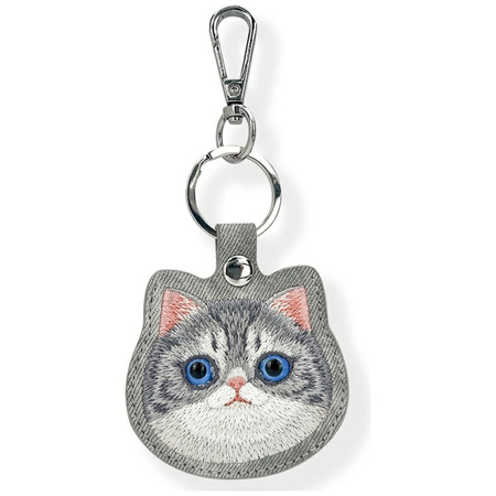 Etui na lokalizator / brelok Nimmy New   Big Eyed Pet 2.0 Cat szary