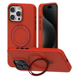 Mercury MagSafe Stand Silicone iPhone 15Pro Max 6,7" czerwony /red
