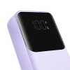 Joyroom Powerbank 30 W 10000 mAh mit integrierten Lightning und USB-C-Kabeln lila (JR-PBC06)