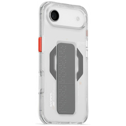 Etui Skinarma Haxa do iPhone Air         Magnetic Charging + Grip Stand przezroczysty