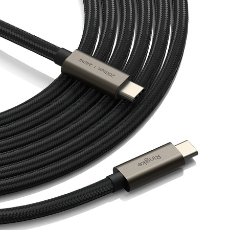 Kabel PD 240W 1m USB-C - USB-C Ringke USB 3.2 GEN 2X2 czarny