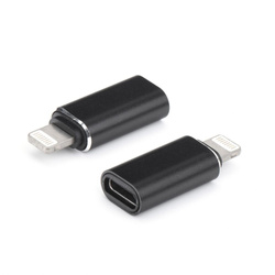 Adapter ładowarki Typ C do iPhone Lightning 8-pin  czarny