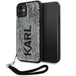Karl Lagerfeld KLHCN61PSQRKS iPhone 11 / Xr 6.1&quot; silver/silver hardcase Sequins Cord