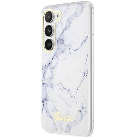 Guess GUHCS23MPCUMAH S23+ S916 weiß/weißes Hardcase Marble