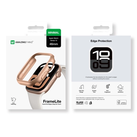 AmazingThing Minimal Case for Apple Watch 46mm – Rose Gold