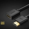 Ugreen kabel przewód adapter przejściówka przedłużacz HDMI (żeński) - HDMI (męski) 4K 10,2 Gbps 340 Mhz audio ethernet 1 m czarny (HD107 10141)