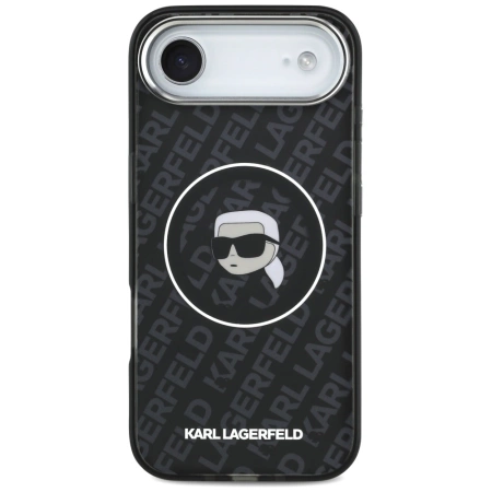 Etui Karl Lagerfeld IML Karl Head Logo MagSafe na iPhone 17 Air - czarne