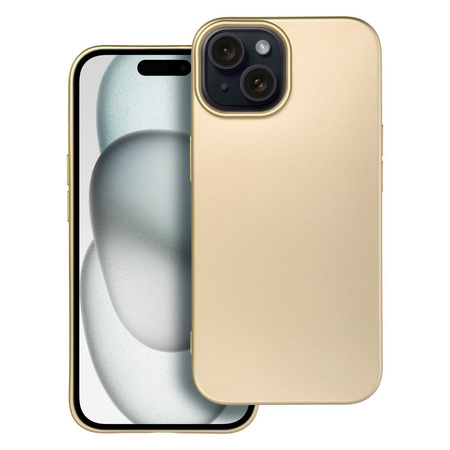 Futerał METALLIC do IPHONE 15 złoty