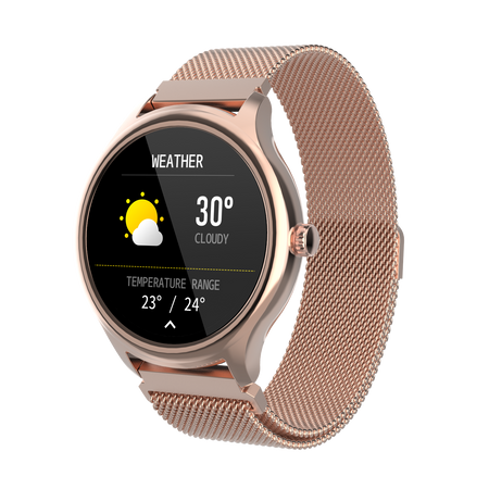 Forever smartwatch ForeVive 3 SB-340 złoty z głośnikiem bluetooth 3W