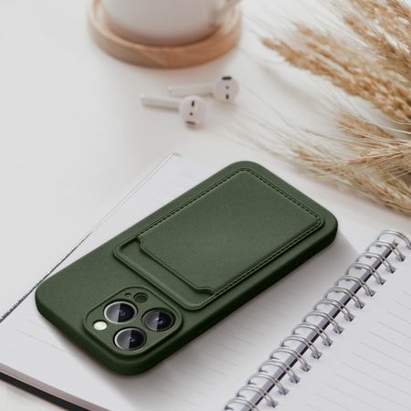 Futerał CARD CASE do IPHONE 15 PRO zielony