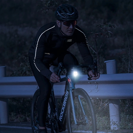 Koszulka kolarska Rockbros 15400002005 z długim rękawem jesień/zima XXL - czarna