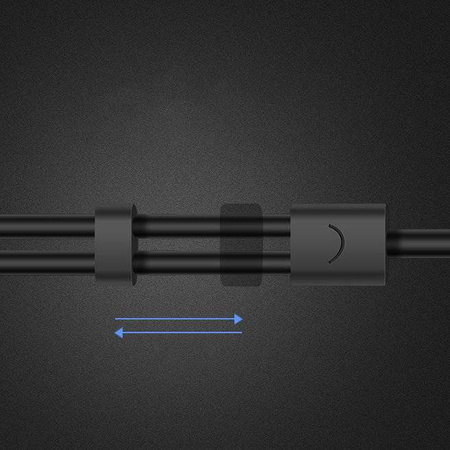 Ugreen kabel przewód rozdzielacz słuchawkowy 3,5 mm mini jack AUX mikrofon 20 cm (mikrofon + wyjście stereo) czarny (AV141 30620)