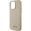 Guess Glitter Glossy Script Hülle für iPhone 15 Pro Max – Gold
