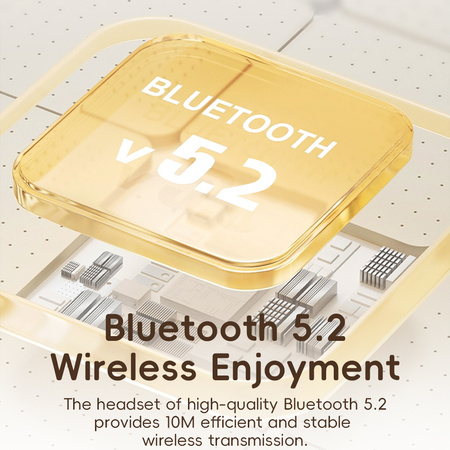 Rock Słuchawki nauszne O3 ANC bluetooth beżowe