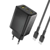 Dudao A29C 65W GaN Wall Charger + USB-C Cable - Black
