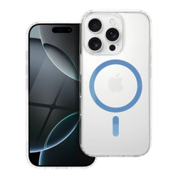 Drop Glue Colorful Ring Mag Cover kompatybilny z MagSafe pasuje do IPHONE 16 PRO MAX jasny niebieski