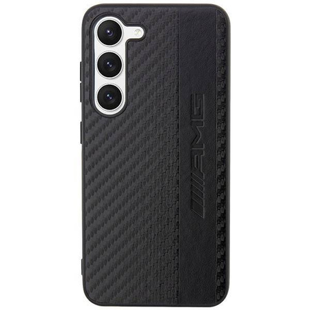 AMG AMHCS23MBLSCA S23+ S916 schwarz/schwarz Hardcase Carbon Stripe&Embossed