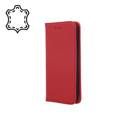 Etui skórzane Smart Pro do iPhone 17 Pro 6,3" bordowe
