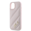 Karl Lagerfeld KLHCP15MPQDSMGP iPhone 15 Plus / 14 Plus 6.7" różowy/pink hardcase Diagonal Quilted Script