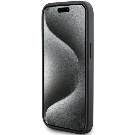 Karl Lagerfeld Quilted K Pattern Hülle für iPhone 15 – Schwarz