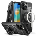 Etui Supcase UB Pro Mag z MagSafe na iPhone 15 Pro Max - czarne