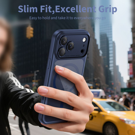 TECH-PROTECT MAGPEAK MAGSAFE CC IPHONE 17 PRO DEEP BLUE/CLEAR