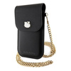 Hello Kitty Leather Metal Logo Chain bag - black